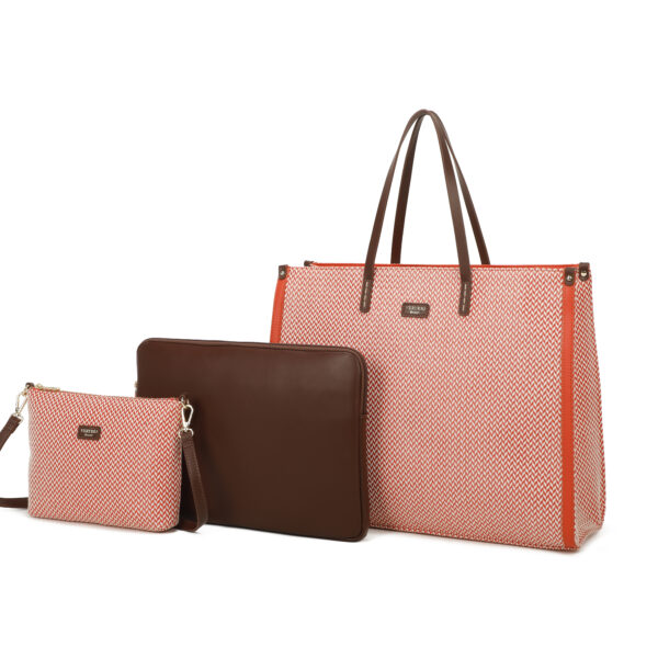 VR3719 LARANJA KIT DE BOLSA FEMININA